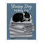 «Sleepy Dog Towel Co.», adorable Boston Terrier, salle de bain sur toile tendue, impression-110398885-110398880