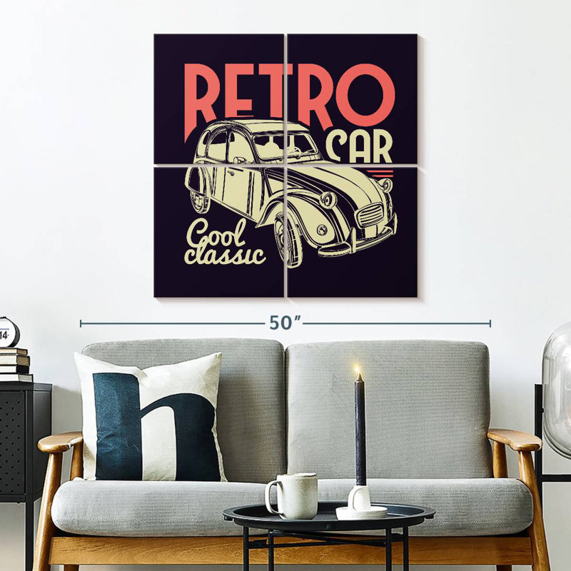 Voiture rétro classique Mehar Cool, H 32 po x l 32 po