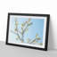A White Cherry Blossom Tree in Abstract - Framed Print-55629169-55629168