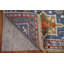 Tapis de couloir indien bleu traditionnel 2x8