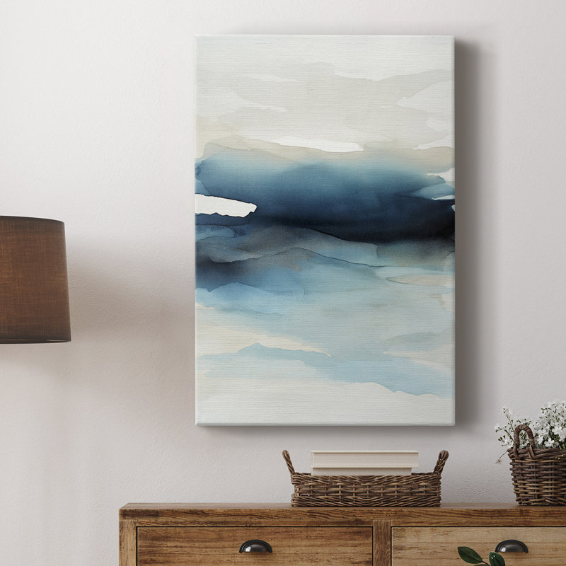Vagues II - Cavas enveloppés de galerie, H 48 po x l 32 po
