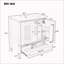 Meuble-lavabo 30 po avec lavabo, espace de rangement multifonctionnel-1050109152