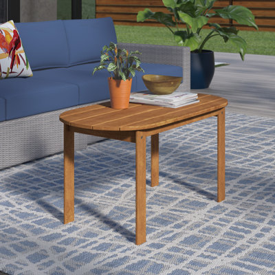 Langport Rectangular Acacia Solid Wood Outdoor Coffee Table , 35.24 " W 18.11 " D
