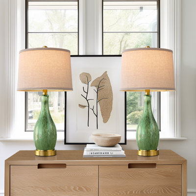 24.5" H Glass Table Lamp