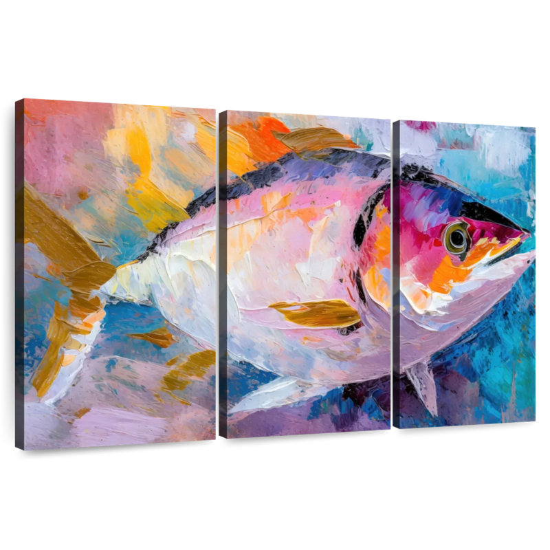 Colorful Tuna, 36" H x 57" W