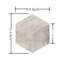 Carreau de marbre hexagonal, marbre gris de Carrare, marbre naturel, pour mur et plancher, carreau de marbre poli, pierre naturelle, 1 boîte de 12 pièces