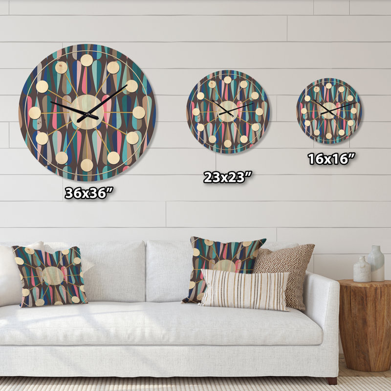 Horloge murale abstraite, Moyenne
