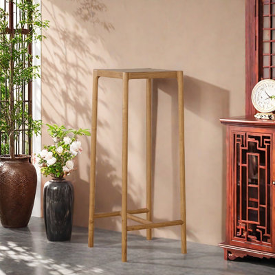 Solid Wood Plant Stand Natural Wood Grain Mortise by dujinlong home
