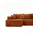 92.5" Modular Boneless Sectional Compression Sofa, U-shaped Modern Corduroy Couch Set No Assembly Required-237849193-237849190