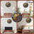 Stained Glass Mosaic Clock Wall Decor