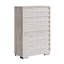  Ensemble de chambre à coucher pour lit simple 5 pièces Louby, blanc vieilli-101644239-116818107