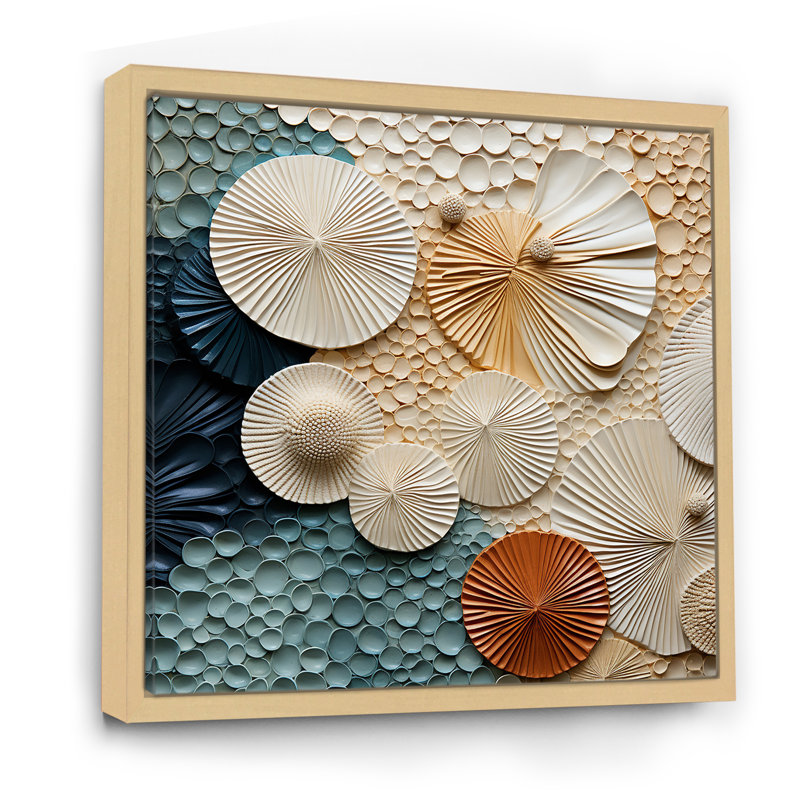 Seacreature Reflections IV, H 36 po x l 36 po x P 1,5 po, Cadre naturel flottant