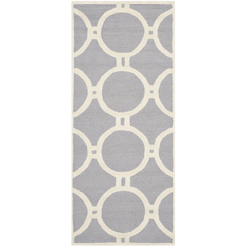 Cambridge Hand Tufted Wool Geometric Rug, Runner 2'6" x 6'
