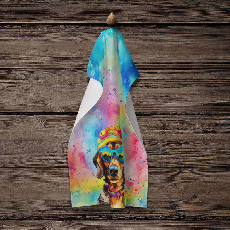 Serviette de cuisine Dachshund Hippie Dawg