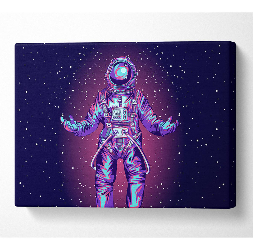 Leinwandbild Spaceman Star Purple