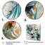 «Mendon Green and White Visions In Boho», reproduction sur toile-88528546-88528547