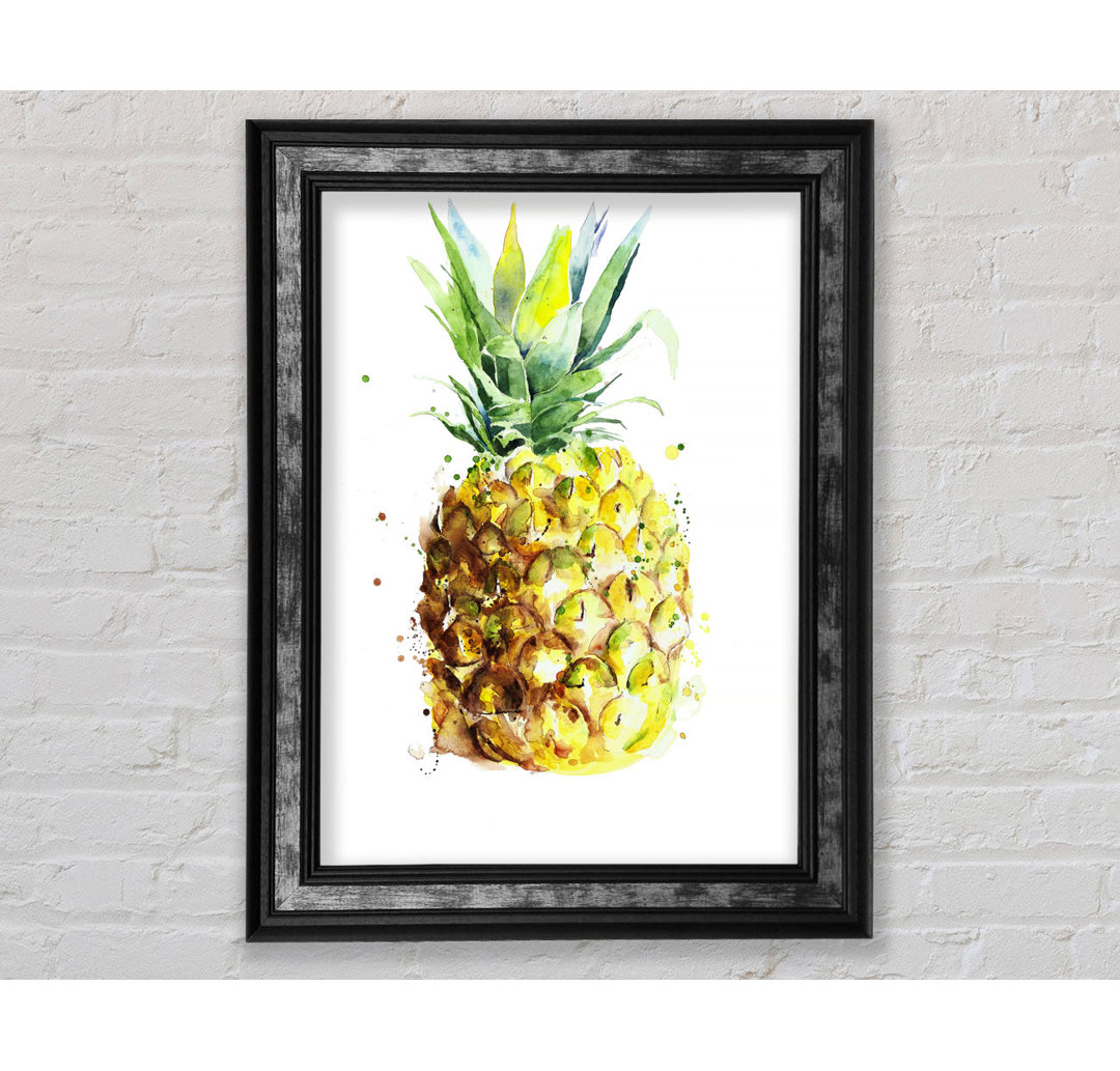 Ananas - Einzelner Bilderrahmen Kunstdrucke