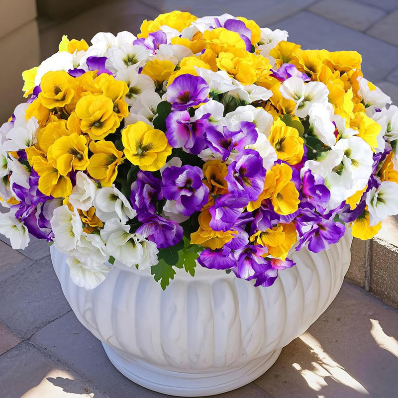 12 paquets de fleurs artificielles pour l'extérieur