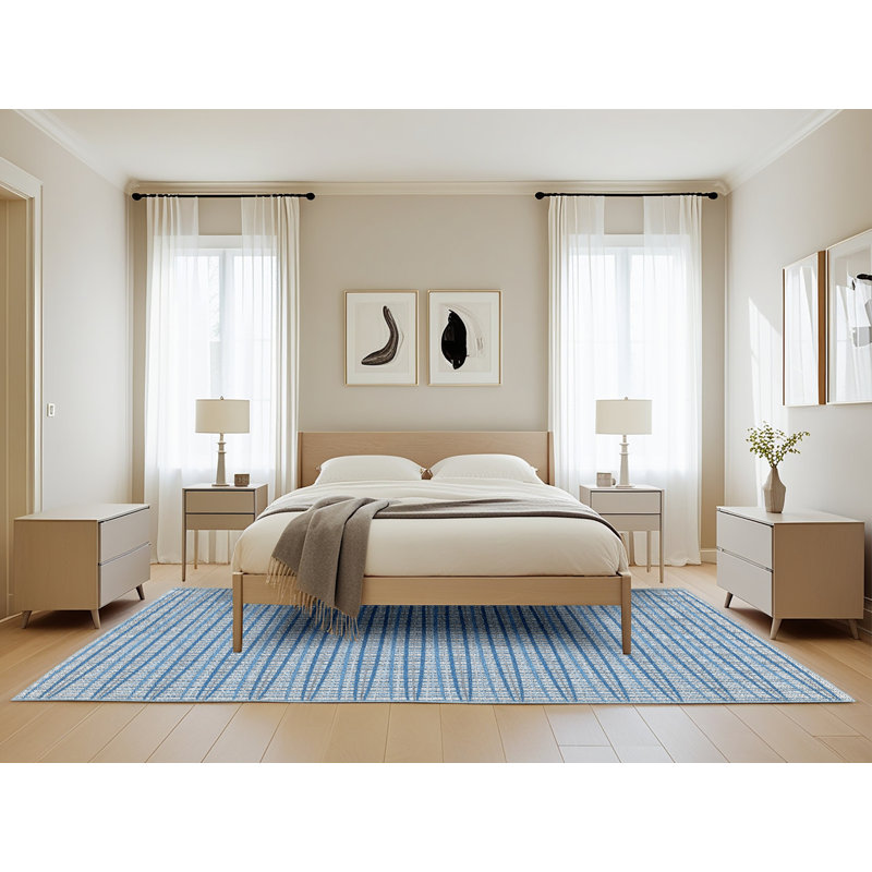 Geometric Indoor Rug, Rectangle 5' x 8'