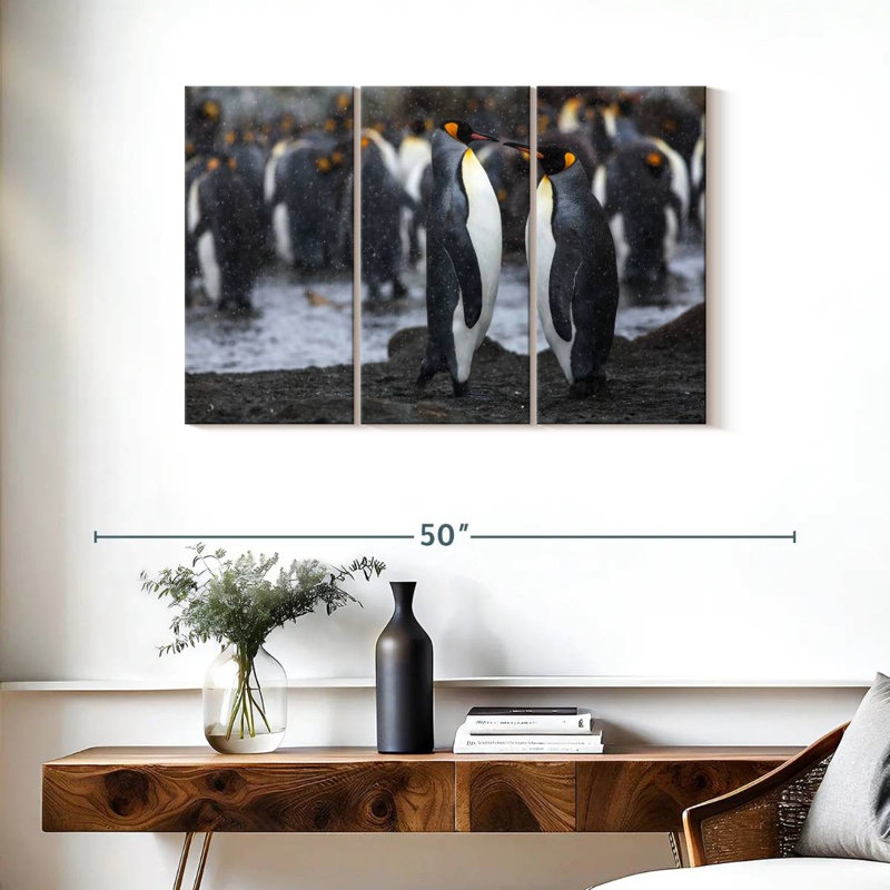 Brampt Penguin Romance, 24" H x 38" W