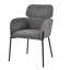 Chaise rembourrée Delisle, graphite