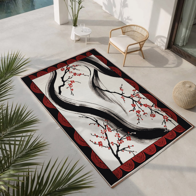Tapis intérieur et extérieur Zen Horizon, Rectangle 4pi x 6 pi