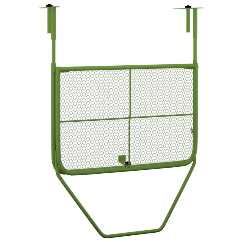 Pennock Rectangular Metal Outdoor Balcony Table , 60cm cm W 40cm cm D, Green