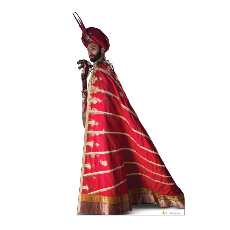 Jafar 76'' Red and Gold Cardboard Stand-Up
