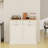 Stylish Dual-drawer White Mdf Trash Cabinet For Versatile Home Use