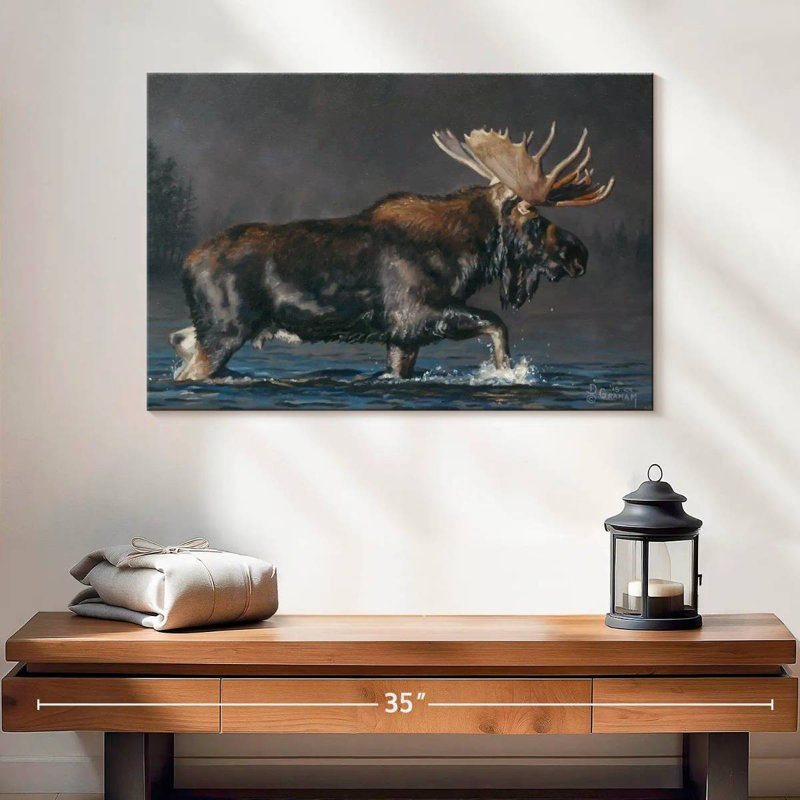 Brampt Crossing The Lake, 16" H x 24" W