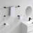 Cube 4 - Piece Bathroom Hardware Set-52358855