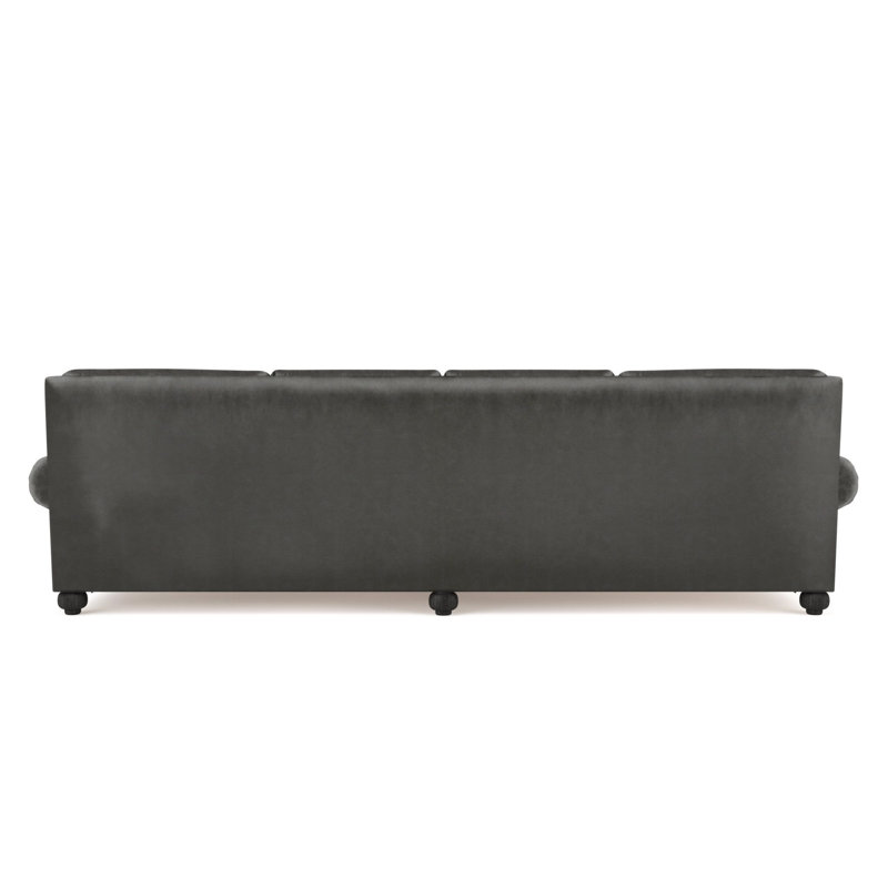 Leroy Sofa, 36" H x 120" W x 49" D, Pumice Velvet 