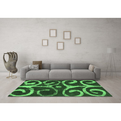 Washable Abstract Indoor Rug
