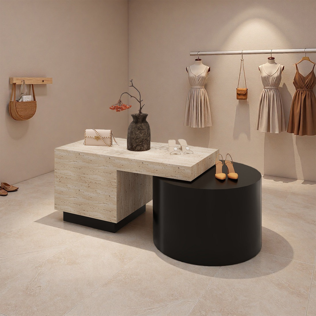 Orren Ellis Modern MDF Display Table | Wayfair