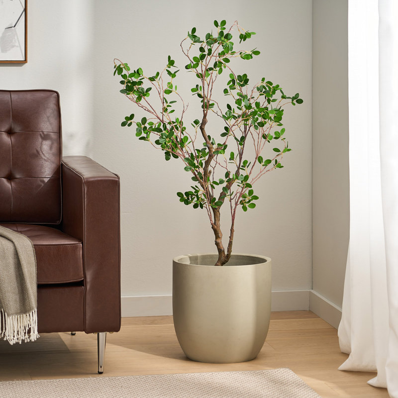 Bonsai artificiel en feuille de Milan, H 47,25 po x l 18,15 po x P 14,47 po