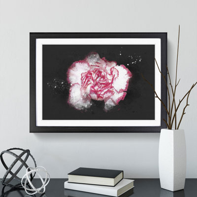Pink Carnation Flower - Picture Frame Graphic Art Print