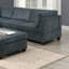 Meuble de salon modulaire chenille gris modulaire 6 pièces ensemble canapé modulaire d'angle 3X coin coin 2X chaises sans accoudoirs et 1 x contreplaqué