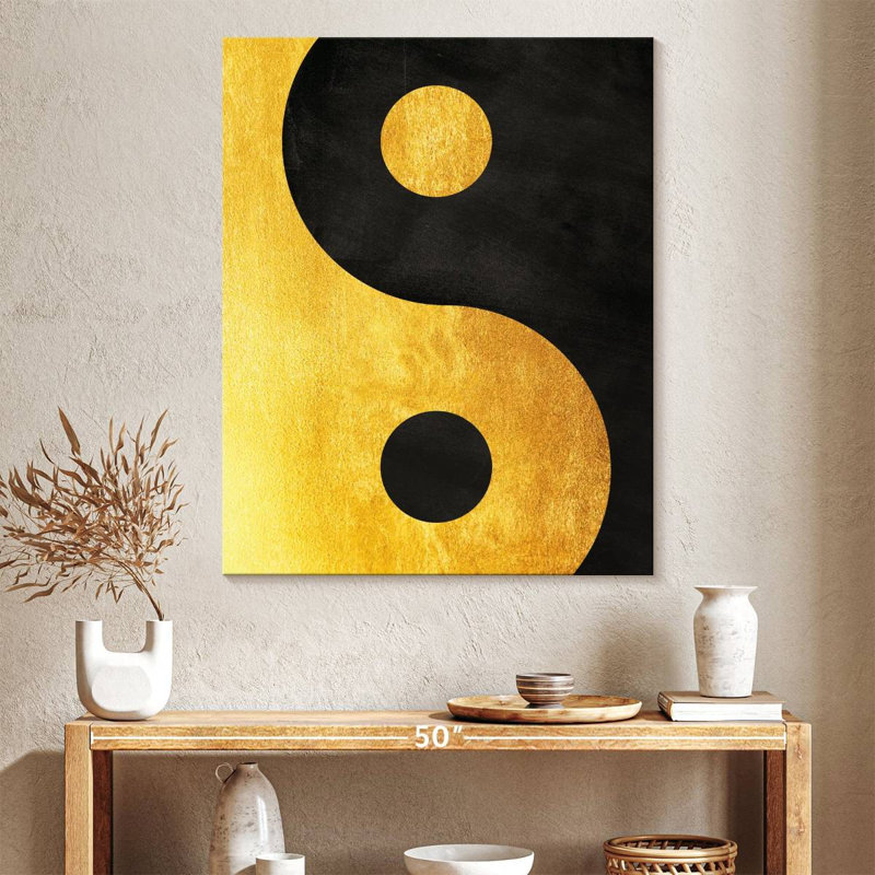 Sépia Yin Yang, H 40 po x l 32 po x P 1,25 po