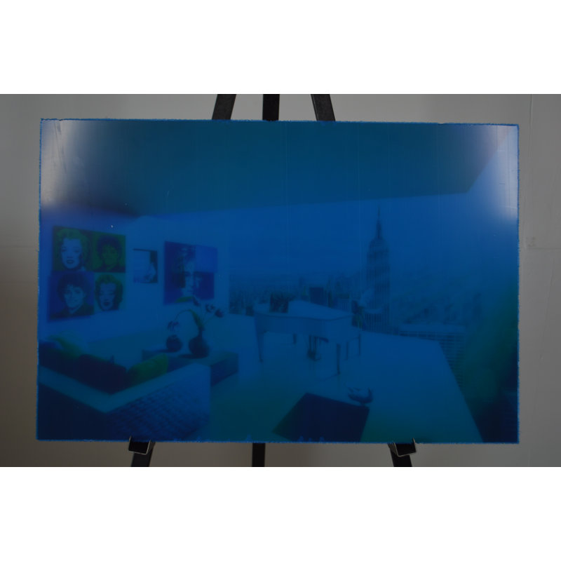 Manhattan View by Orlando Quevedo, 15" H x 20" W x 4" D, Acrylic