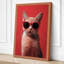 Cool Cat Sunglasses Modern - Wrapped Canvas-441111428-441111436