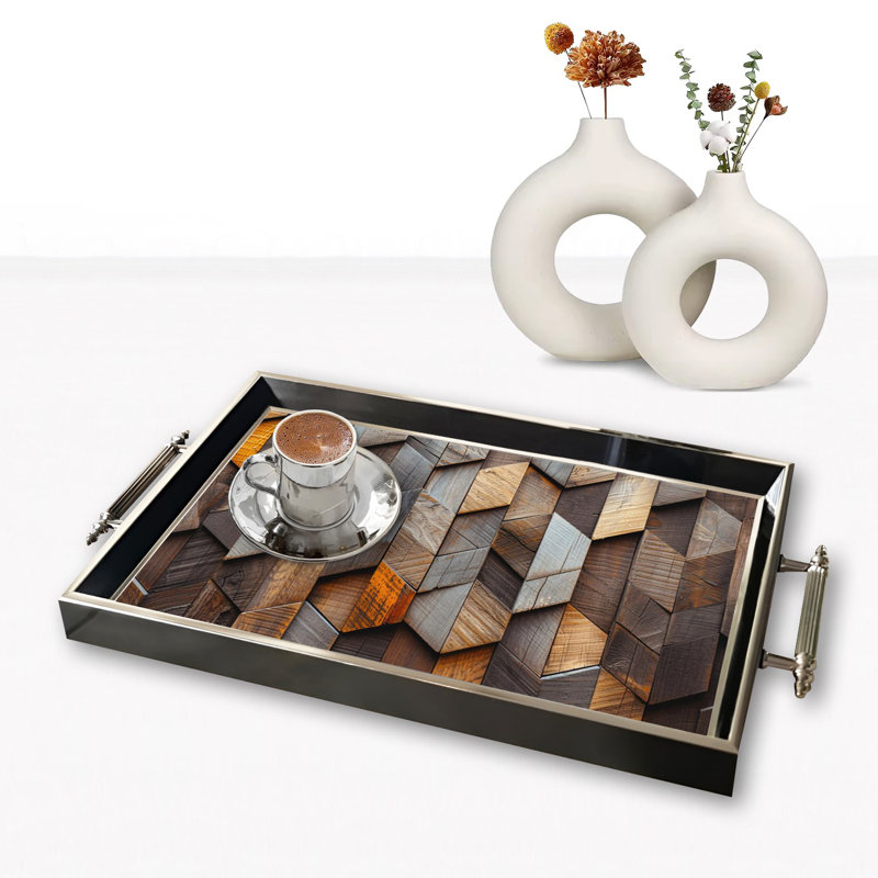 Élégant plateau en verre de 19,7 po x 11,4 po x 1,4 po | Fabrication 100% verre durable | Facile à nettoyer avec un chiffon humide | Idéal pour le service, la présentation décorative et l'organisation | Ajout élégant à la décoration intérieure