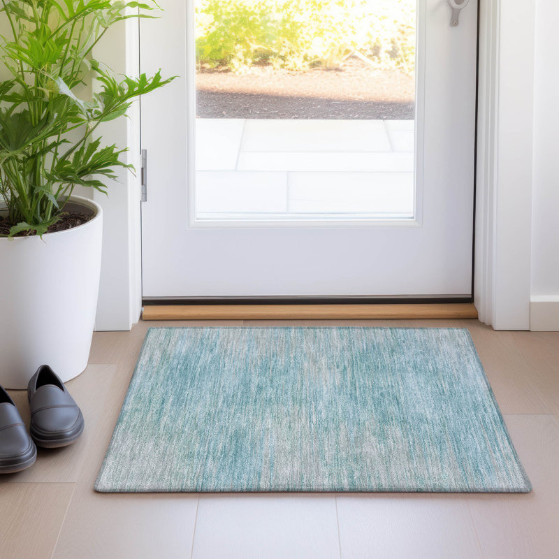  Tapis de porte d'extérieur antidérapant Malchow, Rectangle 1 pi 8 po x 2 pi 6 po
