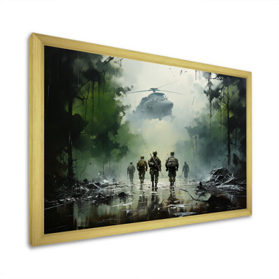 " Vietnam Militarty Landscape Warriors Resilience " Print