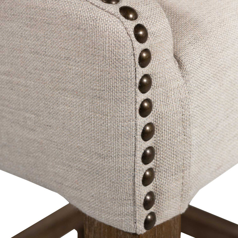 Winston Bar Stool, Natural, Counter Stool (24.4" Seat Height)