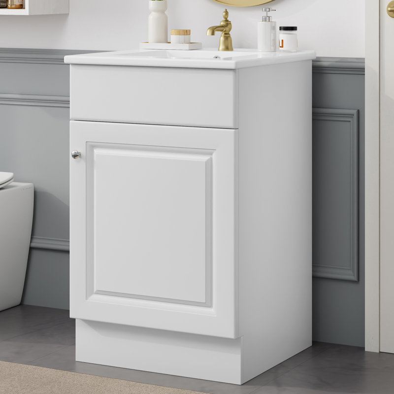 20" Single Bathroom Vanity Set, White