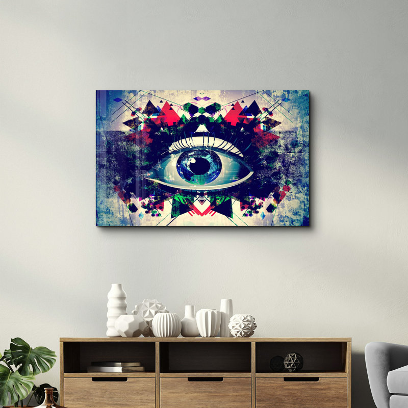 Peinture décorative en verre trempé