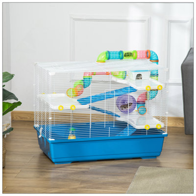 31 Inch Extra Large Hamster Cage With Tubes, Tunnels, And Multiple Levels For Enhanced Play And Comfort