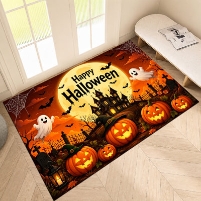 Tapis d'entrée antidérapant pour l'entrée d'Halloween