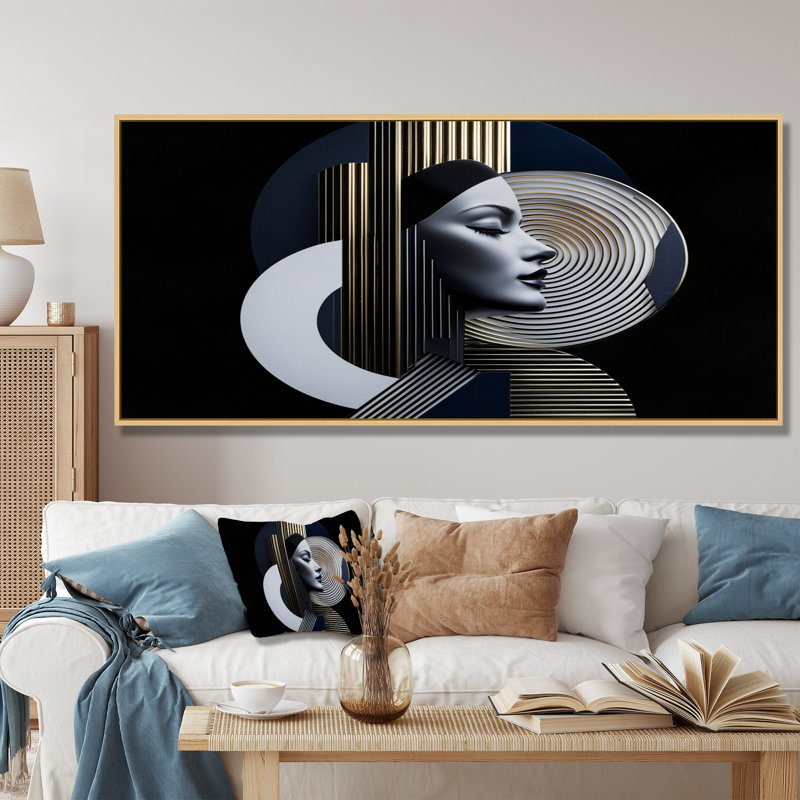 Oghosa IV - Fashion Wall Art, H 28 po x l 60 po, Toile tendue, Ne s’applique pas