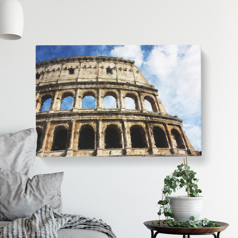 Coliseum In Rome - Wrapped Canvas Print, 35cm H x 50cm W x 3cm D